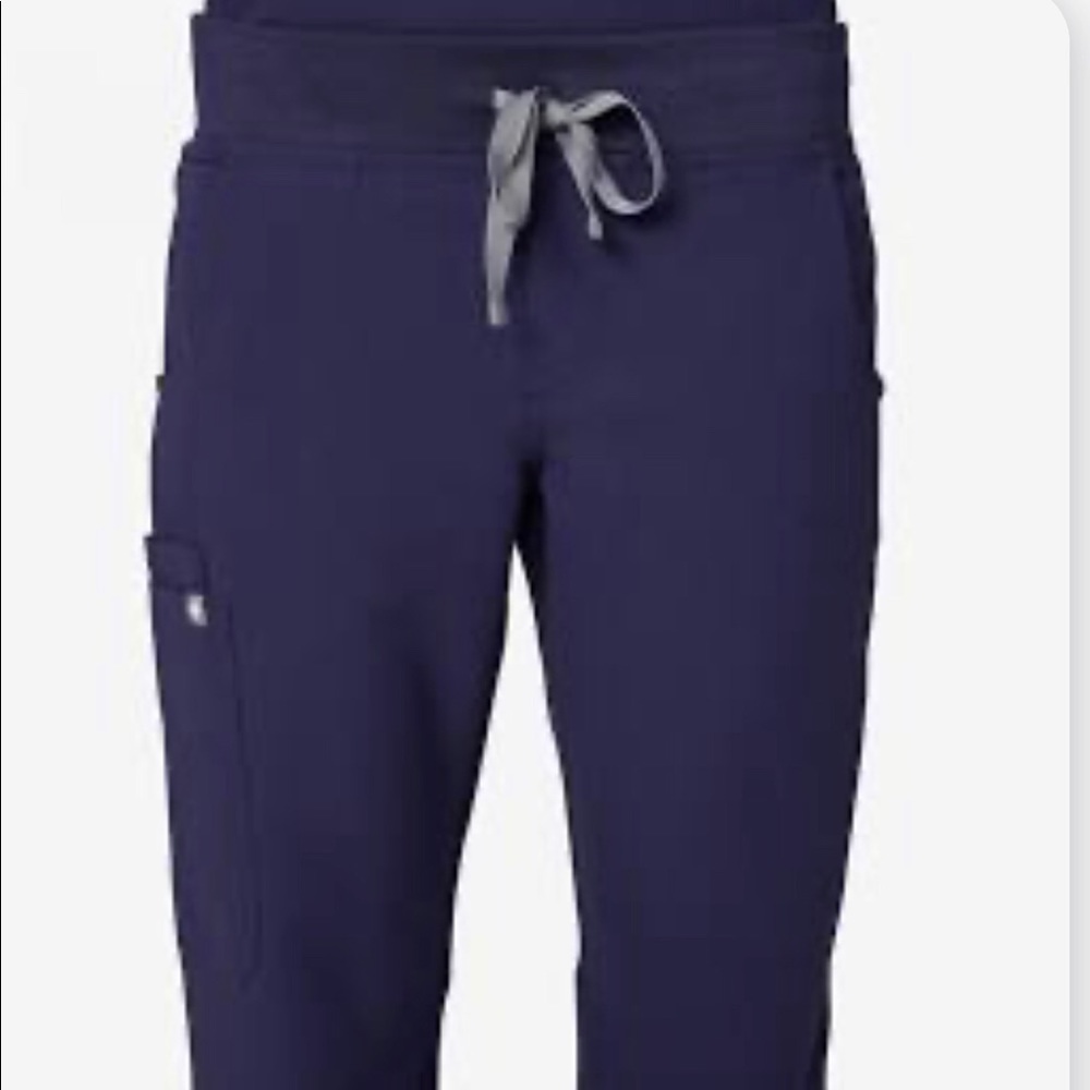 Navy blue jade scrub bottoms FIGS